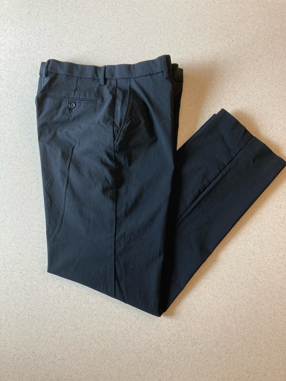 Apt. 9 Black Straight-Leg Dress Pants Men Size 36 x 32 Slim Fit